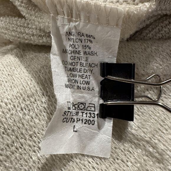 Ella Mara Sweater Angora Cottage Minimalist Boho Luxe Soft Grunge Cream Large - Picture 5 of 6